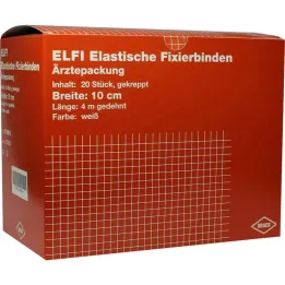 Dracoelfi elastický fixační obvaz 10cmx4m krepovaný, 20 ks