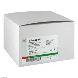 VLIWAZELL Absorpční obklady nesterilní 10x10 cm, 100 ks