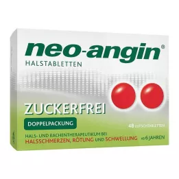 NEO-ANGIN Pastilky do krku bez cukru, 48 ks