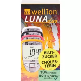 WELLION Lunaduo BZ-messef.set mg/dl Schwarz, 1 ks