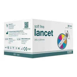Klinion Soft jemné barevné lancety 28 G, 210 ks