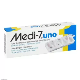 MEDI Dávkovač 7 uno léků na 7 dní bílý, 1 ks