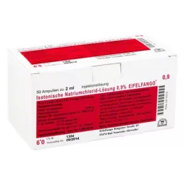 ISOTONISCHE NaCl roztok 0,9% Eifelfango Inj.-Lsg., 50X2 ml