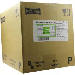 RINGER LACTAT Roztok Plastový infuzní roztok, 10X500 ml