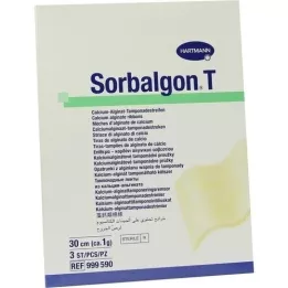 SORBALGON t Tamponade pruhy 1 g/30 cm, 3 ks