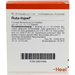 RUTA INJEEL ampules, 10 ks