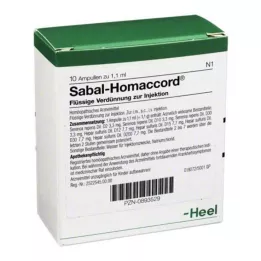 SABAL HOMACCORD ampules, 10 ks