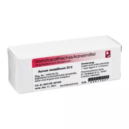 AURUM METALLICUM d 12 globuli, 10 g