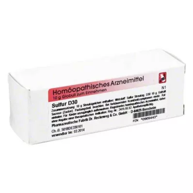 SULFUR d 30 globuli, 10 g SULFUR d 30 globuli, 10 g