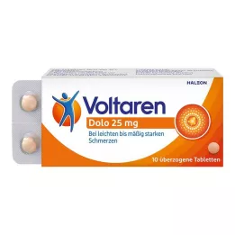 VOLTAREN Dolo 25 mg potahované tablety, 10 ks