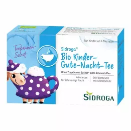 SIDROGA Bio dětské filtrační sáčky na čaj na dobrou noc, 20X1,5g