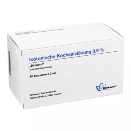 ISOTONISCHE Fyziologický roztok 0,9% Biokanol ampulky, 60X2 ml