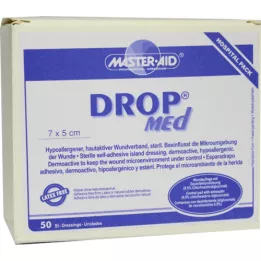 DROP Med 5x7 cm asociace rány Steril Master Aid, 50 ks