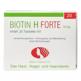BIOTIN H forte tablety, 20 ks