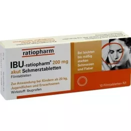 IBU-RATIOPHARM 200 mg akutní painbl.filmtambl., 10 ks