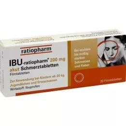 IBU-RATIOPHARM 200 mg akutní painbl.filmtambl., 20 ks