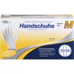 HANDSCHUHE Jednorázový latex bez prášku M, 100 ks