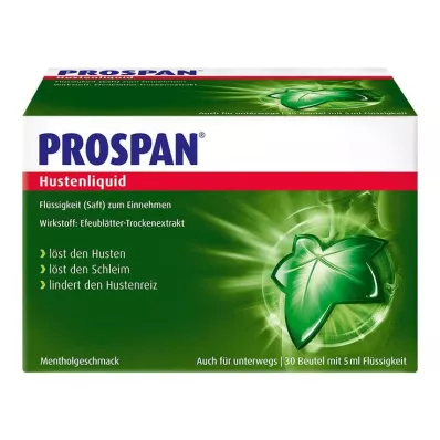 PROSPAN Tekutina proti kašli v sáčku na porce 30ks, 30X5 ks PROSPAN Tekutina proti kašli v sáčku na porce 30ks, 30X5 ks