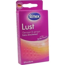 RITEX Lust Condoms, 8 ks