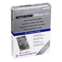 ACTISORB 220 Silver 6,5x9,5 cm komprese, 10 ks