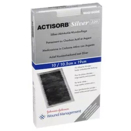 ACTISORB 220 Silver 10,5x19 cm sterilní obklady, 10 ks