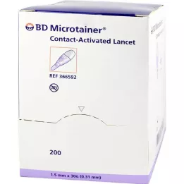 BD MICROTAINER Lanzette Lila 30 g 1,5 mm, 200 ks