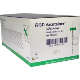 BD VACUTAINER Sada na odběr krve Safety Lok 21 G 18 cm, 50 ks