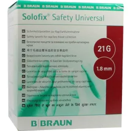 SOLOFIX Bezpečnostní vesmír.Lanzet.21 G 1,8 mm Stich., 200 ks