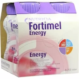 FORTIMEL Energetická jahodová chuť, 4x200 ml