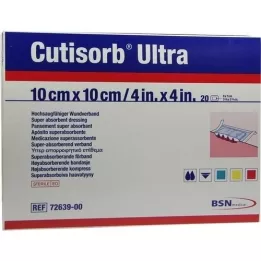 Cutisorb Ultra Sací komprese sterilní 10x10cm, 20 ks