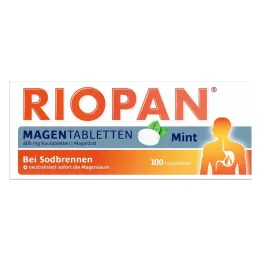 RIOPAN Magen Tabletten Mint 800 mg žvýkací tablety, 100 ks