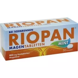 RIOPAN Tablety žaludku máty 800 mg žvýkací tablety, 50 ks