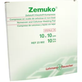 Zemuko komprese sterilní 10x10 cm, 10 ks