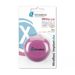MIRADENT Zubní nit Mirafloss Implant CHX jemná, 50X15 cm