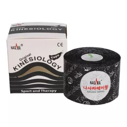 NASARA Kinesiotape 5 cmx5 m černý, 1 kus