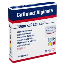 Cutimed Alginate Alginátové obklady 10x10cm, 10 ks