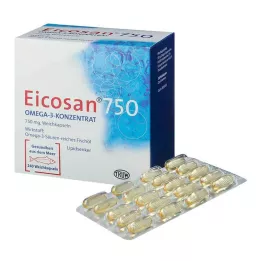 EICOSAN 750 Omega-3 Concentrate Soft Capsules, 240 ks