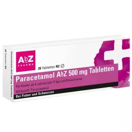 PARACETAMOL AbZ 500 mg tablety, 20 ks