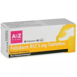 FOLSÄURE Abbey 5 mg tablet, 50 ks
