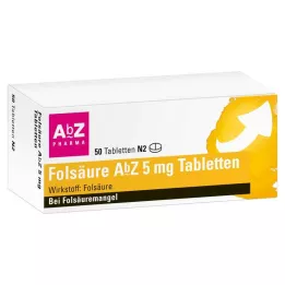FOLSÄURE AbZ 5 mg tablety, 50 ks