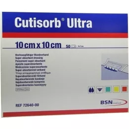 Cutisorb Ultra Sací komprese sterilní 10x10cm, 50 ks