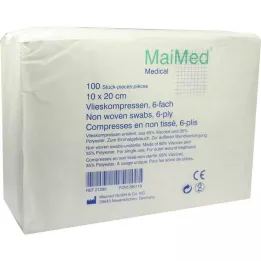 VLIESKOMPRESSEN 10x20 cm nesterilní 6-vrstvý, 100 ks