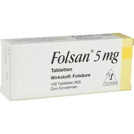 FOLSAN 5 mg tablet, 100 ks