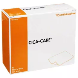 CICA CARE 12x15 cm tenká silikonová gelová destička na ošetření jizev, 10 kusů