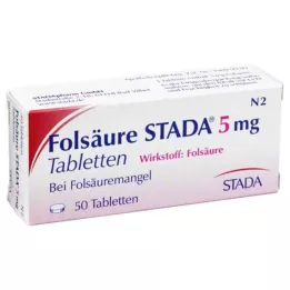 Kyselina listová STADA 5 mg tablet, 50 ks
