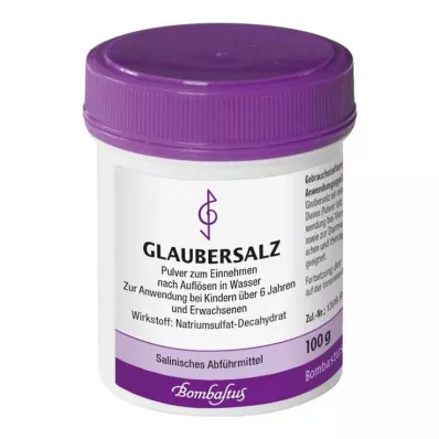 GLAUBERSALZ Prášek síranu sodného, 100 g GLAUBERSALZ Prášek síranu sodného, 100 g