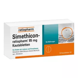 SIMETHICON-ratiopharm 85 mg žvýkací tablety, 50 ks