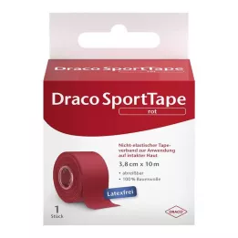 DRACO TAPEVERBAND 3,8 cmx10 m červená, 1 kus