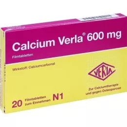 CALCIUM VERLA 600 mg filmových tablet, 20 ks