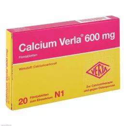 CALCIUM VERLA 600 mg potahované tablety, 20 ks